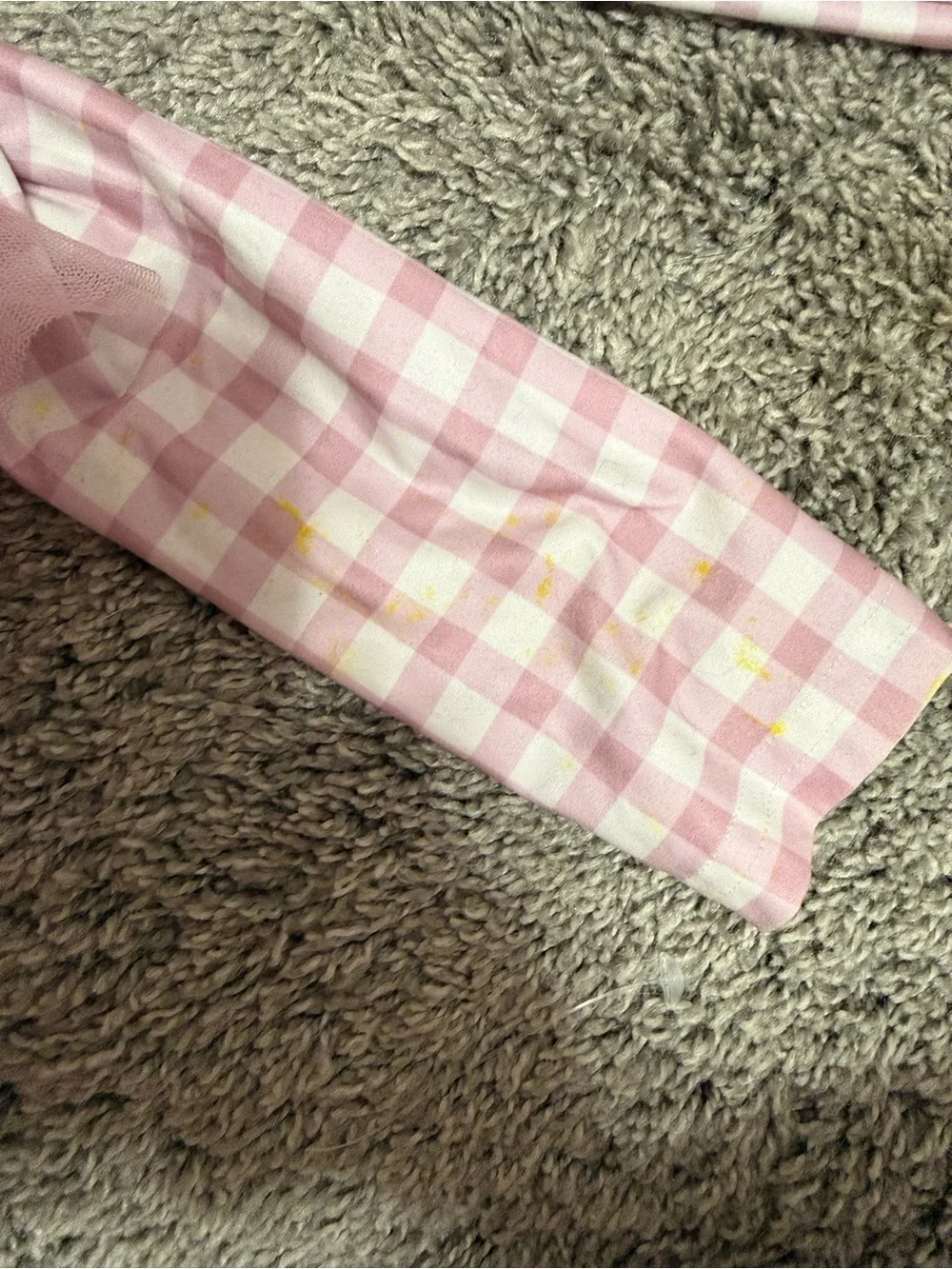 Caden Lane Pink Gingham Long-Sleeve Tulle Ballet Costume